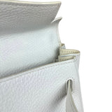 Hermes Kelly 32 White Clemence Leather Handbag 2008