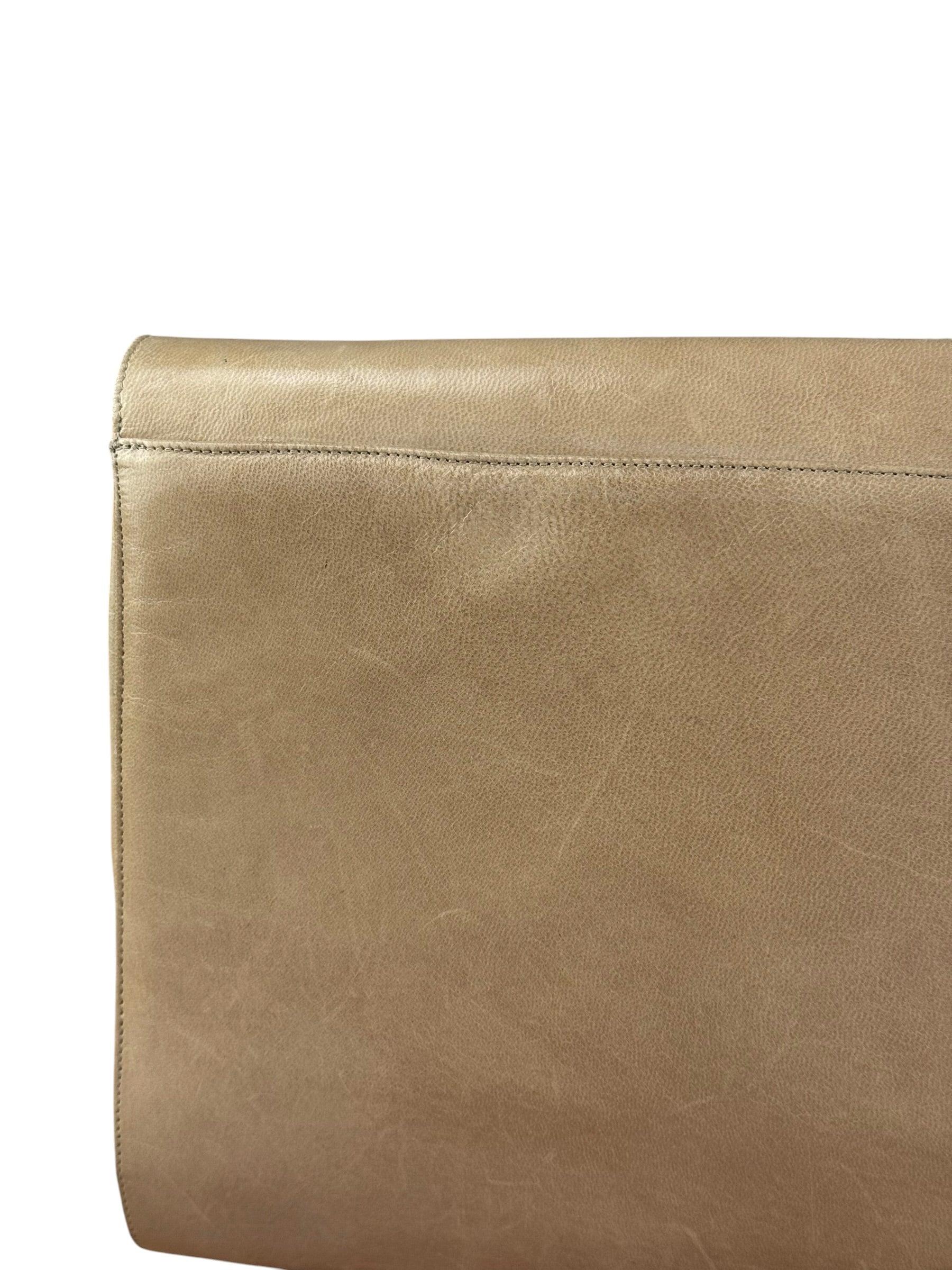 Bally Leather Bow Clutch