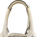 Chloé White Leather Paddington Handbag (Repainted)