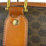 Celine Vintage Macadam Canvas Boston Bag