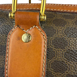 Celine Vintage Macadam Canvas Boston Bag