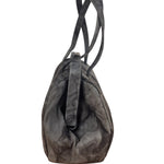Prada Lux Grey Scamosciato Tie Dye Clutch Top Handbag