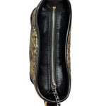 Chanel Metallic Gold/Black Leather Small Gabrielle Hobo Bag 1992