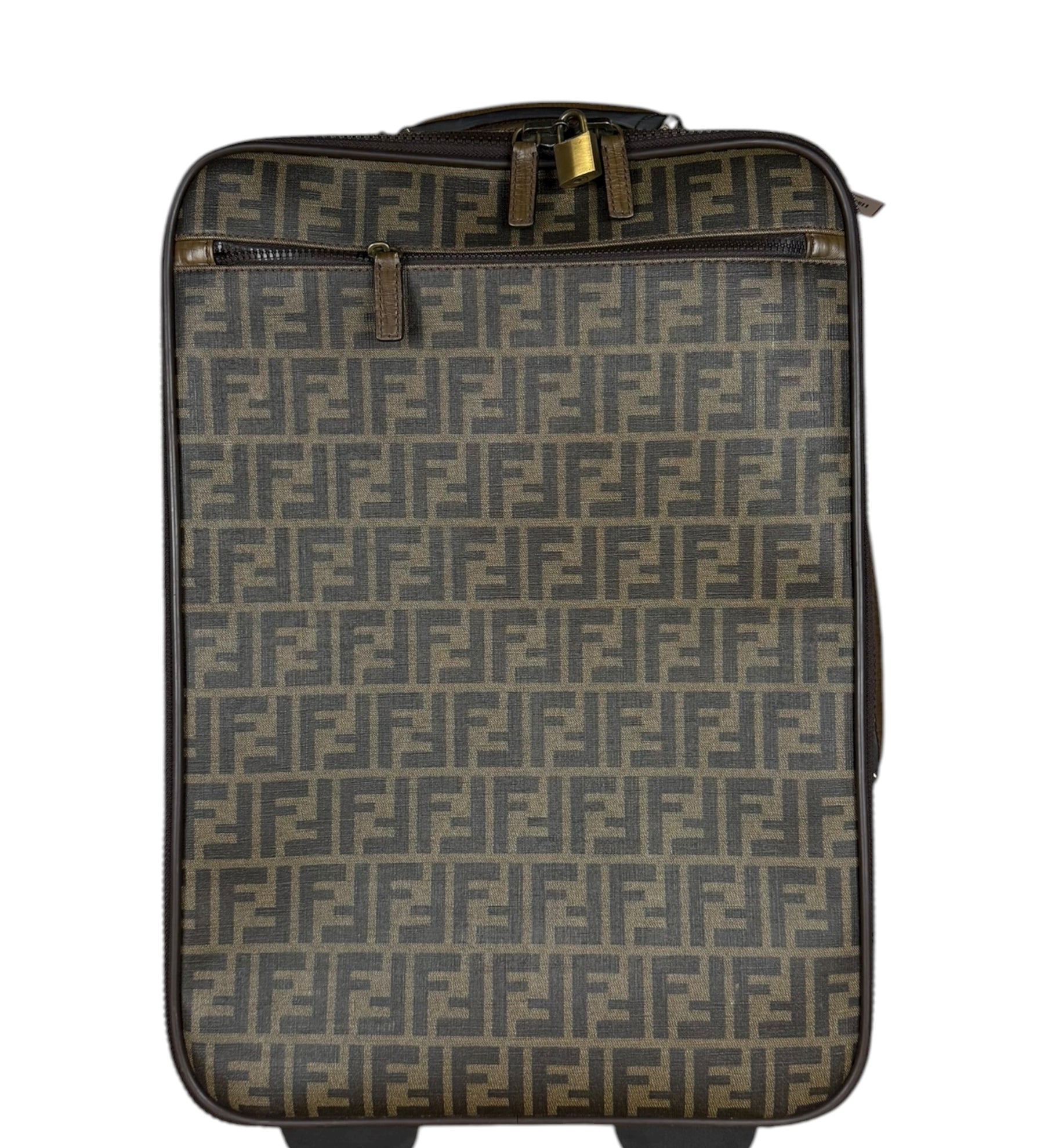 Fendi Vintage Zucca Coated Roller Luggage