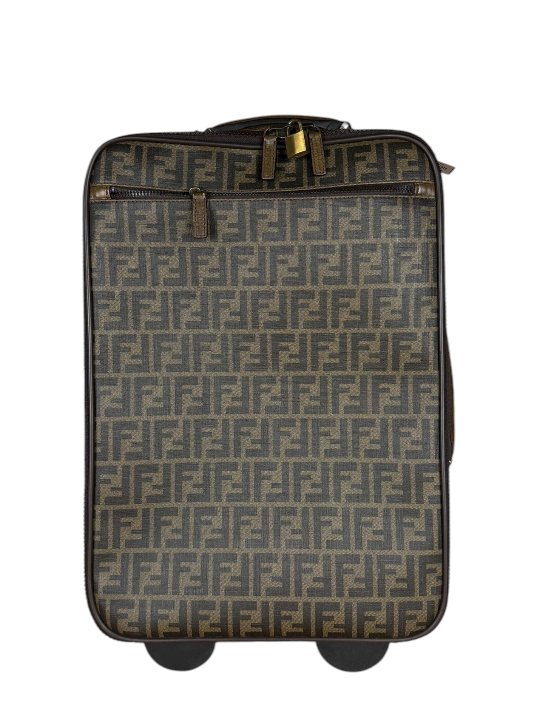 Fendi Vintage Zucca Coated Roller Luggage