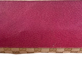 Gucci Vintage GG Canvas Pink Trim Shoulder Bag