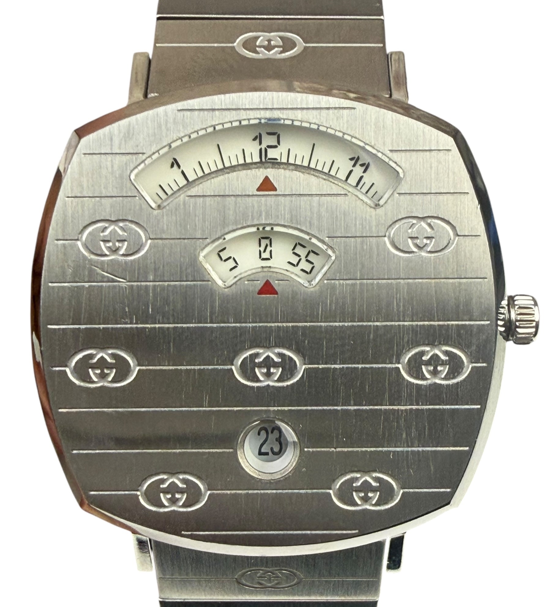 Gucci 157.4 Grip Stainless Steel Watch