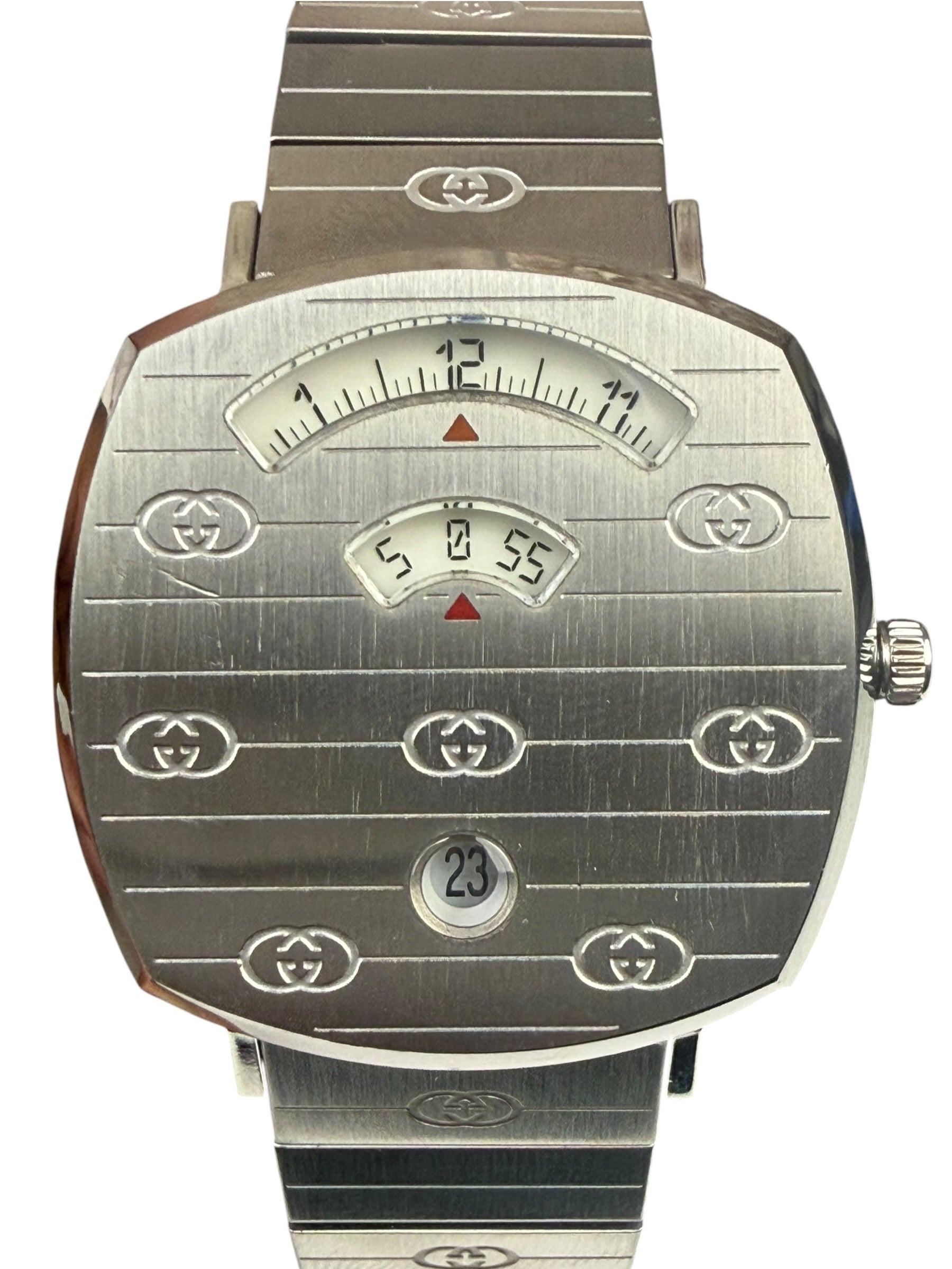 Gucci 157.4 Grip Stainless Steel Watch