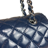 Chanel Blue Patent Quilted Business Flap Bag 2012 17ds