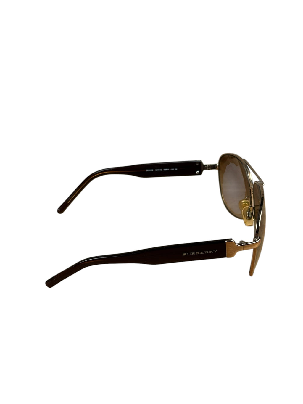 Burberry B3029 Metal Check Aviator Sunglasses