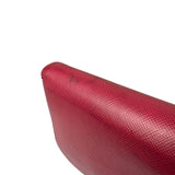 Prada Vintage Pink Saffiano Leather Long Wallet