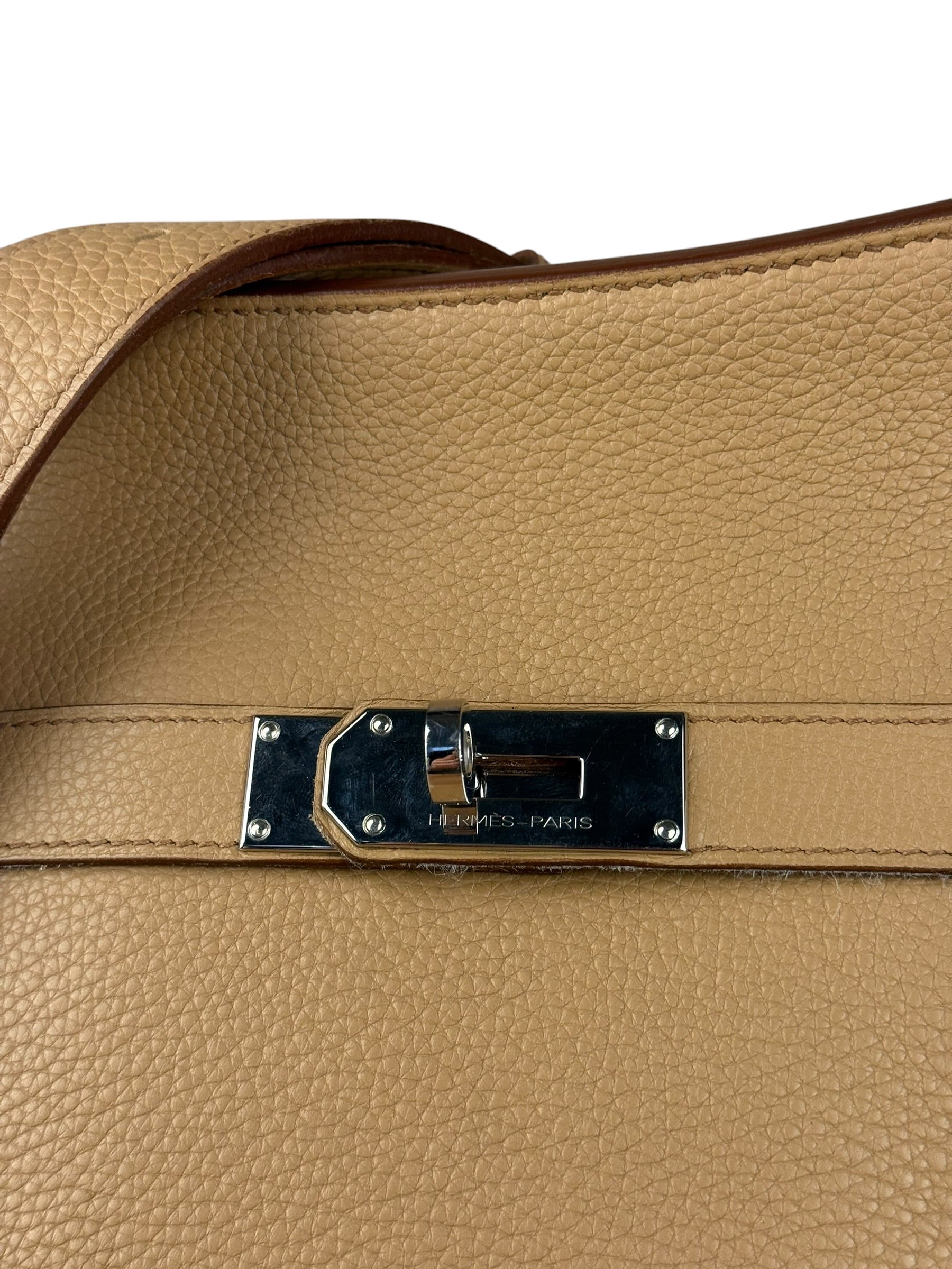 Hermes Jypsiere Tan Clemence Leather Shoulder Bag 2008