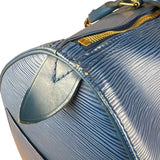 Louis Vuitton Blue Epi Keepall 50