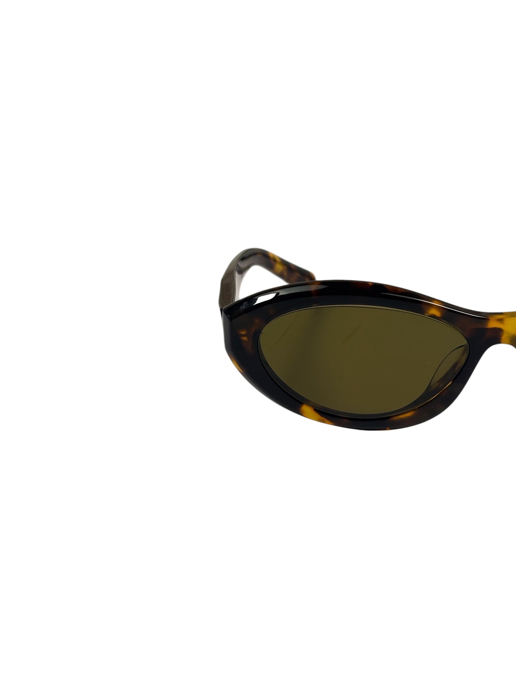 Prada Tortoise Shell Oval Sunglasses SPR 26Z-F