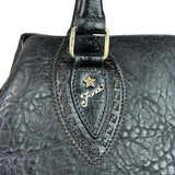 Fendi Black Leather Etniko Du Jour Shoulder Bag