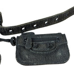 Balenciaga Black Denim Le Cagole XS Shoulder Bag