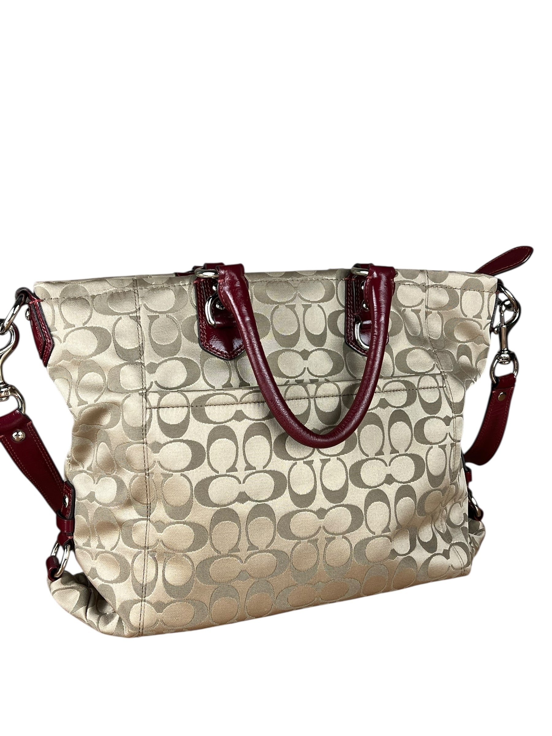Coach Beige Signature C Tote Bag