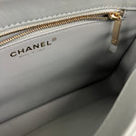 Chanel CC Trendy Blue Leather Flap Top Handle Bag