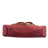 Gucci GG Vintage Pink Canvas Horsebit Shoulder Bag