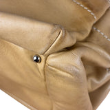 Chanel Warm Beige Leather LAX Accordion Shoulder Bag 2003