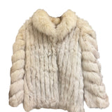 Vintage Saga Ivory/White Fox Fur Coat