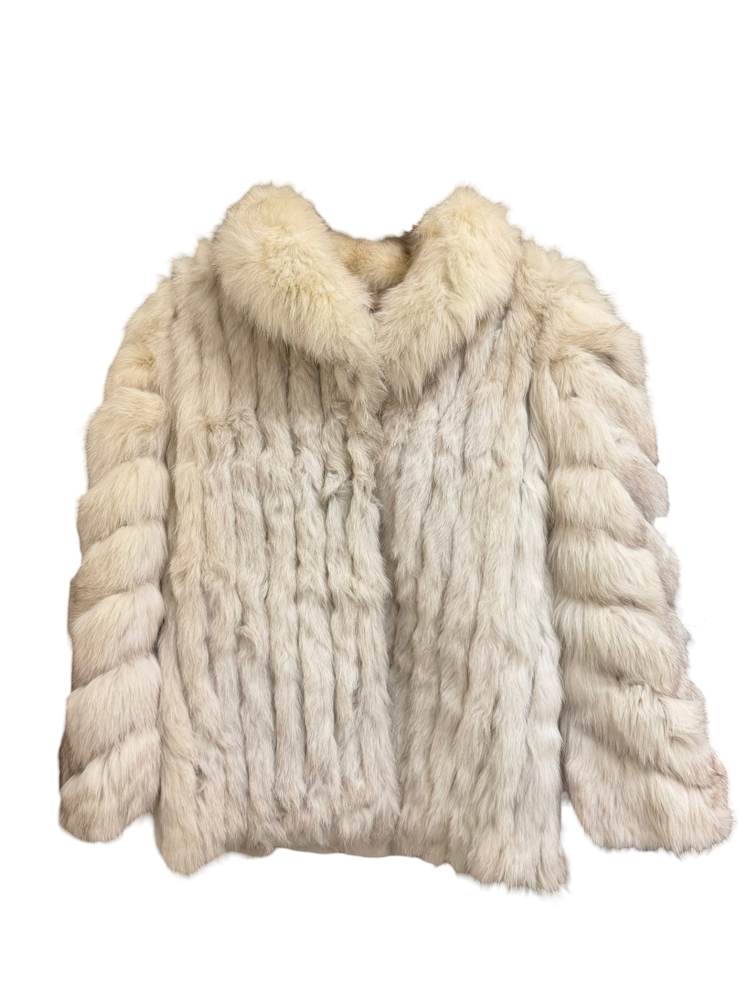 Vintage Saga Ivory/White Fox Fur Coat