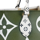 Louis Vuitton Khaki/Green OnTheGo GM Tote