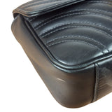 Gucci Black Leather Marmont Shoulder Bag
