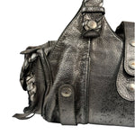 Chloe Metallic Silver Silverado Handbag