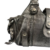 Chloe Metallic Silver Silverado Handbag