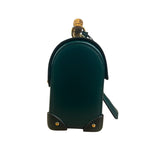 Gucci Green Padlock Bamboo Handle Handbag