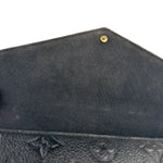 Louis Vuitton Black Leather Monogram Felicie Pochette