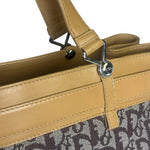 Christian Dior Cloth/Leather Trim Trotter Top Handle Tote