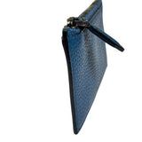 Salvatore Ferragamo Navy Calfskin Coin/Card Holder