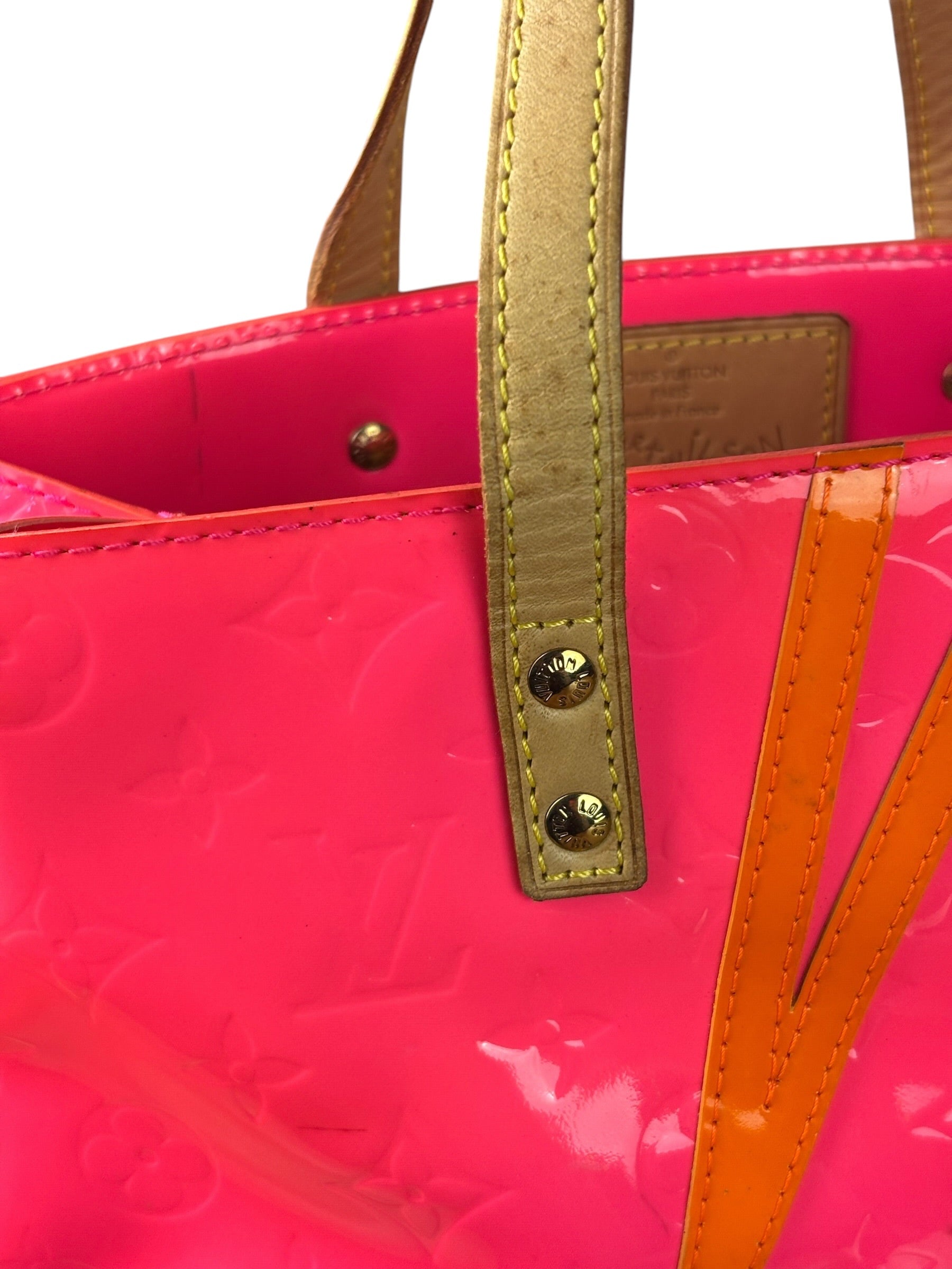 Louis Vuitton x Robert Wilson Fluo Pink Reade Vernis Tote