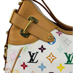 Louis Vuitton White Murakami Greta Hobo Shoulder Bag