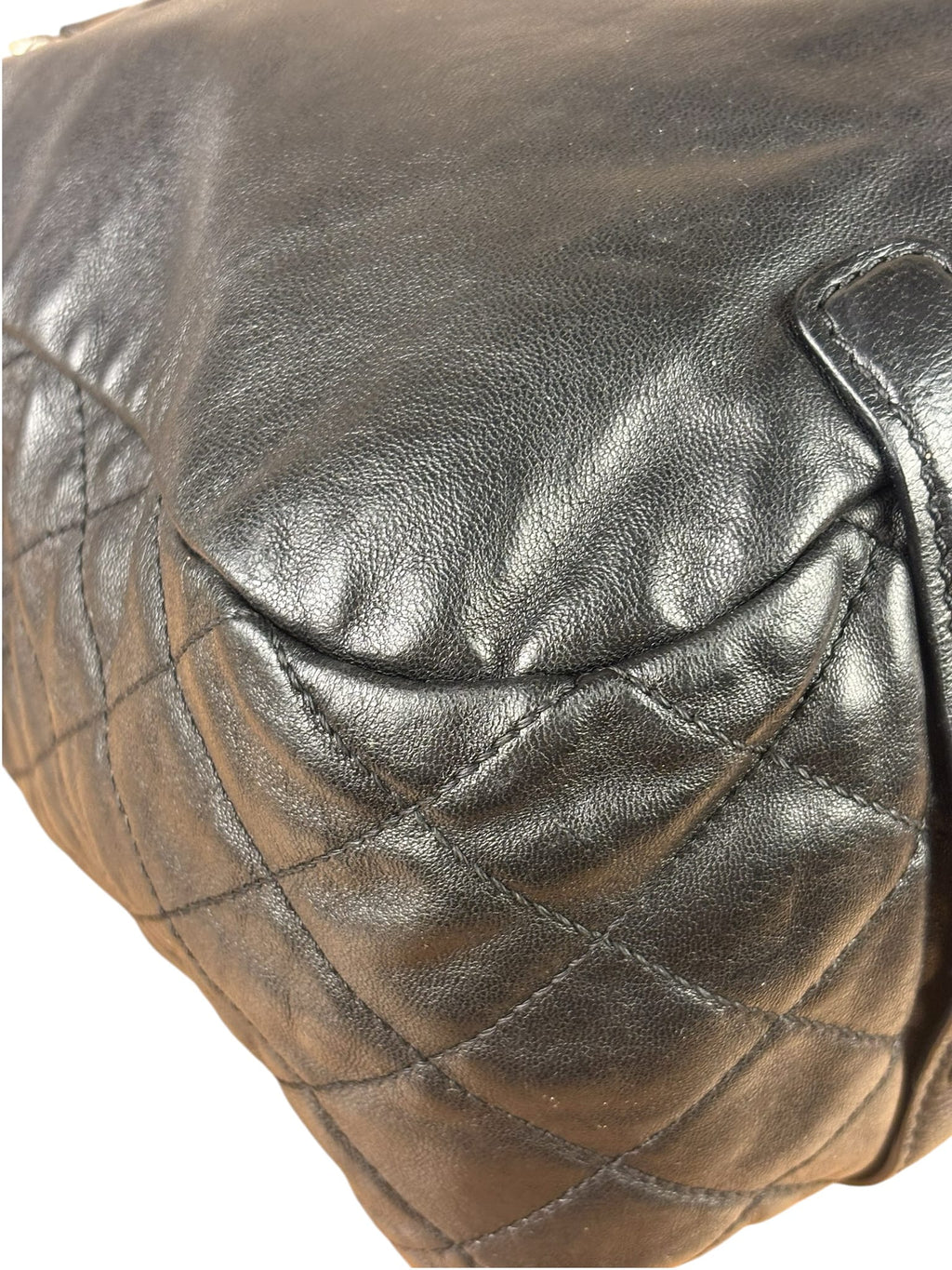 Chanel Black Quilted Leather Medium 2.55 Reissue Tote 2008