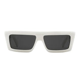 Celine Monochroms White Rectangular Sunglasses
