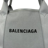 Balenciaga Grey Canvas/Leather Cabas Small 2Way Tote