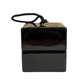 YSL Patent Jerry Cube Box Clutch