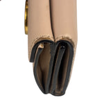 Fendi F Nude Pink Micro Trifold Wallet