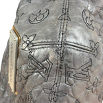 Louis Vuitton Limited Edition Grey Leather Monogram Olympe Nimbus Hobo Bag