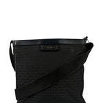 Christian Dior Black Leather Trim Canvas Dior Print Crossbody Bag