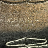 Chanel Black Patent Quilted Leather Double Flap Bag