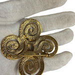 Chanel Vintage Spring Swirl/Sprial Cross Cc Brooch 95P 1995