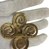Chanel Vintage Spring Swirl/Sprial Cross Cc Brooch 95P 1995