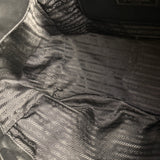 Prada Black/Burgundy Leather Shoulder Tote