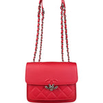 Chanel Red Calfskin Small Box Flap 2017