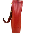Chanel Red Caviar Leather CC Logo Tote Bag
