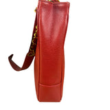 Chanel Red Caviar Leather CC Logo Tote Bag